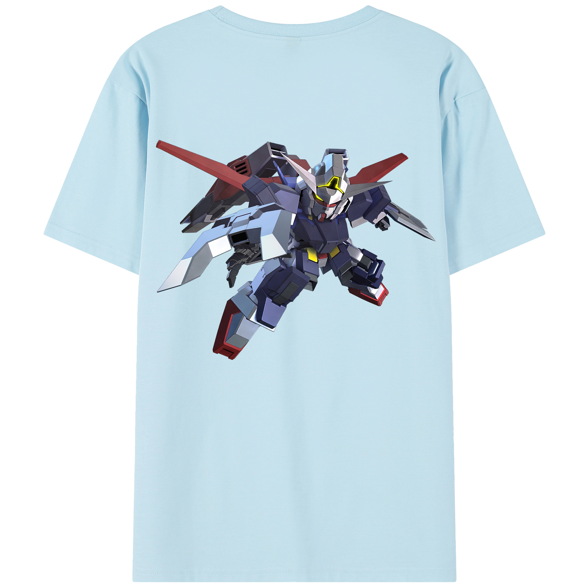 （画像用） 機動戦士ガンダム Mobile Suit Gundam 綿100％半袖Tシャツ（背面プリント）